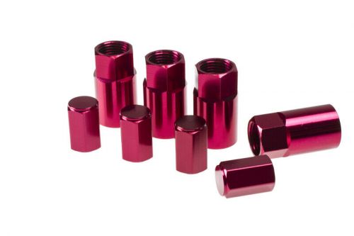 Wheel mate aluminum tpms fits valve stem cover - red anodize