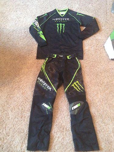 Motocross monster energy racing outfit size 12t/14t