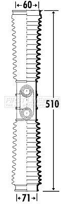 Steering rack boot fsg3310 first line gaiter bellow 53534s9a003 quality new