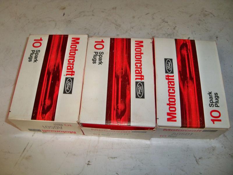 (30) new motorcraft ag 501 racing spark plugs 14mm late model nascar