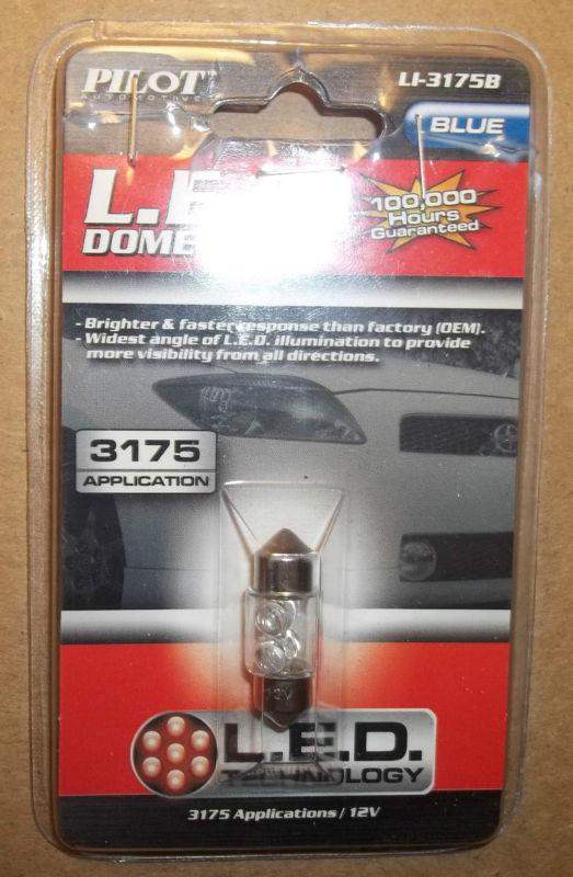 New pilot automotive led dome lamp blue li-3175b 3175