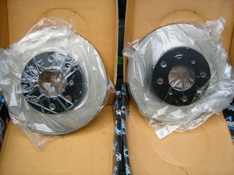 Honda civic lx front rotors by centric  with organic kelsey hayes brake pads