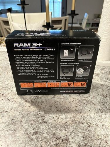 Standard horizon cmp31b 2&#034; ram3+ remote control/mic, black