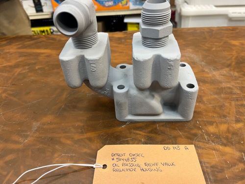 Detroit diesel marine 8v92 #5144855 oil pressure relief valve regulator housing