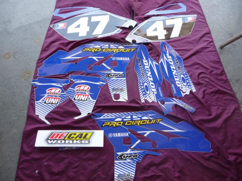 Yamaha yz250f graphics decal works 2010 2011 2012 2013