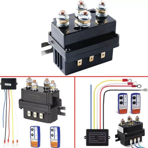 12v 250a winch solenoid relay contactor + wireless remote control for utv truck