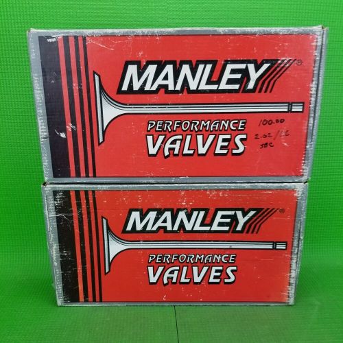 Manley 10649-8 1.600&#034; + 10650-8 2.012&#034;  x 11/32 stem hd intake/exhaust valve set