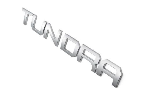 Tailgate letters emblem for 2014-2021 tundra insert trunk badge silver chrome