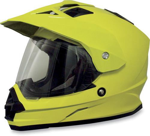 New afx fx-39 dual sport motorcycle helmet, high vis. yellow, 2xl/xxl