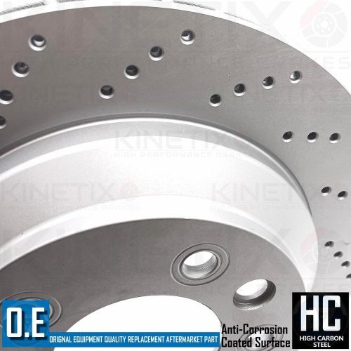 For porsche cayenne 4.5 2002 - 2007 drilled rear brake discs brembo pads 330mm