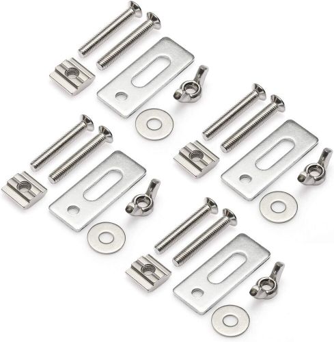 Genmitsu 4pcs t-track mini hold down clamp kit, compatible with metallic