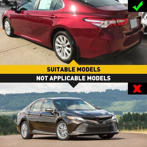 For 18-2022 toyota camry se xse sport 4 pcs front &amp; rear splash guard mud flap