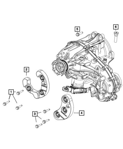 Genuine mopar hex head screw and washer 06513032aa