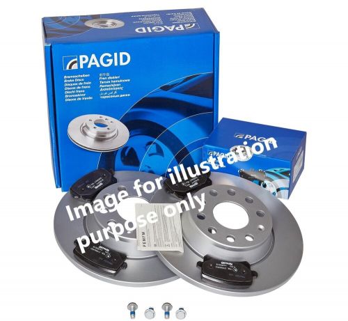 Pagid rear brake discs and brake pads set 266 mm solid