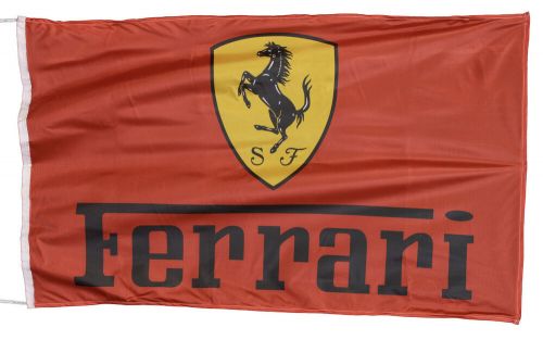 Ferrari-flag red banner landscape 5 x 3 ft 150 x 90 cm