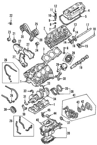 Genuine mitsubishi engine crankshaft main bearing 1052a362