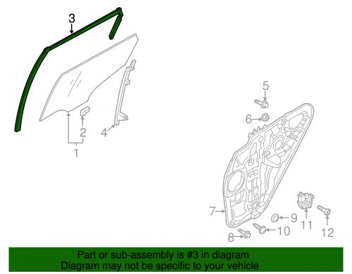 Genuine hyundai run channel 83530-4z000