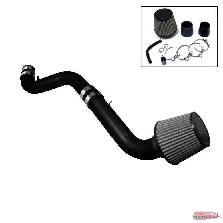 92-96 honda prelude jdm black cold air intake induction + filter system set