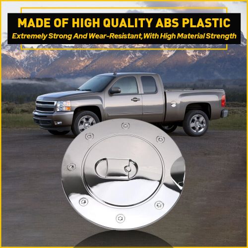 For chevy silverado gmc sierra 07-14 chrome plated abs gas fuel tank door cover