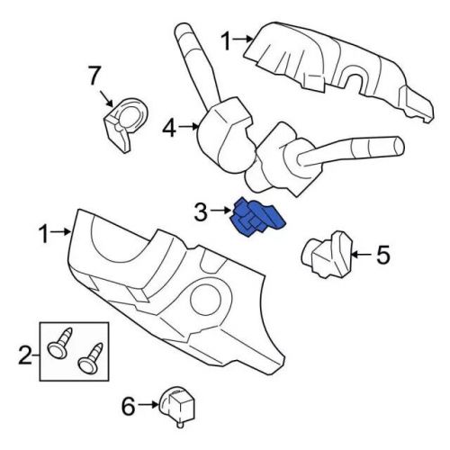 Genuine ford switch housing 8l8z-3f791-a