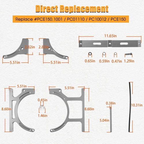 Pce150.1001 nitrous oxide nos billet aluminum single bottle holder bracket