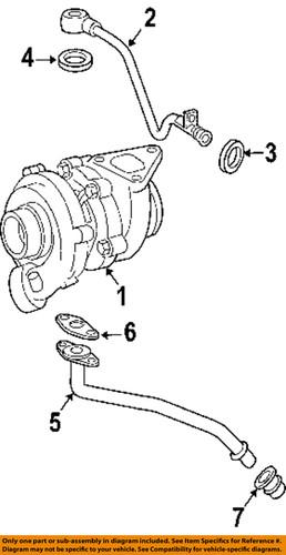 Dodge oem 5117624aa turbocharger-return tube gasket