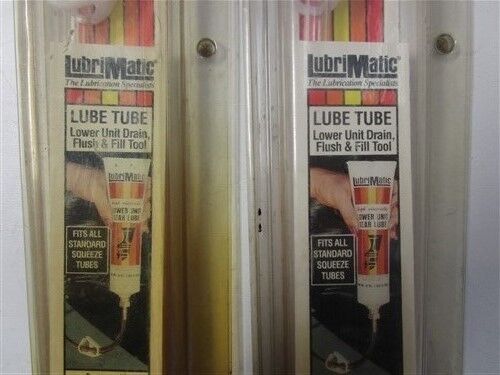 Lubrimatic lube tube pair (2) 11252 lower unit drain flush and fill tool boat