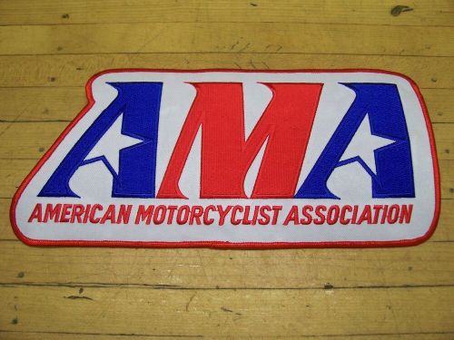 Vintage nos ama american motorcycle association leather jean jacket vest patch