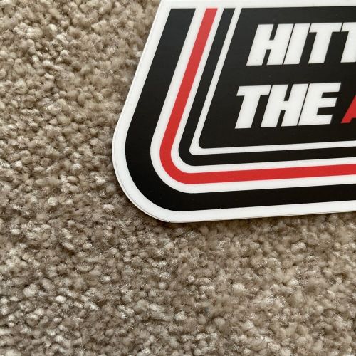 Hitting the apex motorsport racing sticker decal graphic