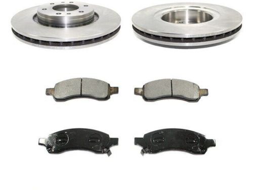 Front brake pad and rotor kit 37xmdw28 for chevy trailblazer ext 2006 2007 2008