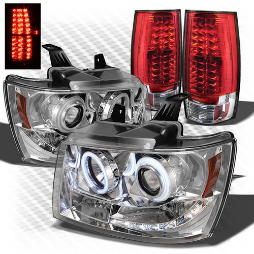 07-13 suburban/tahoe ccfl pro headlights + r/c philips-led perform tail lights