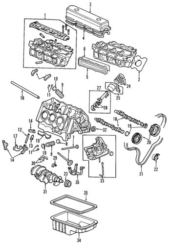 Genuine honda bearing 13321-pl2-j02