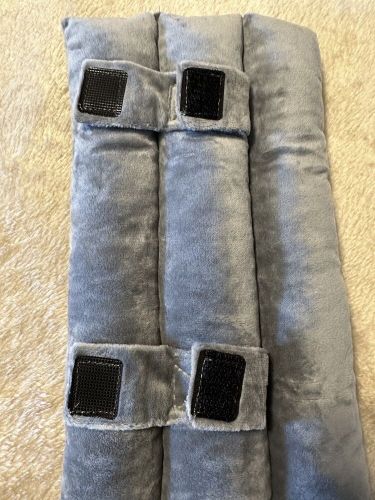 New seatbelt pillow cover plush velvet soft padded hook &amp; loop closure