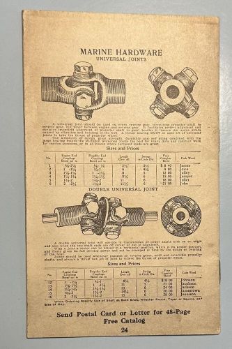 Vintage 1900&#039;s michigan wheel co. motor boat supply vest pocket catalog speed