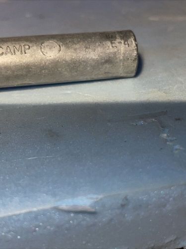 Camp marine pencil zinc anode,brass cap 3/4” x 3-3/8”l;p/n e-4.