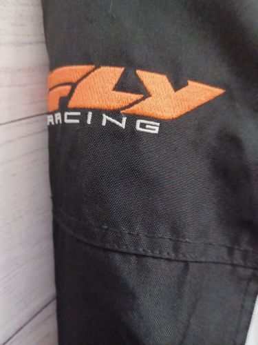 Fly racing snx pro thick winter jacket black/orange/white - youth large unisex