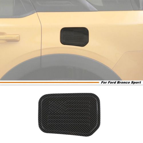 Car fuel gas tank cap cover trim for ford bronco sport 21-24 accessories carbon