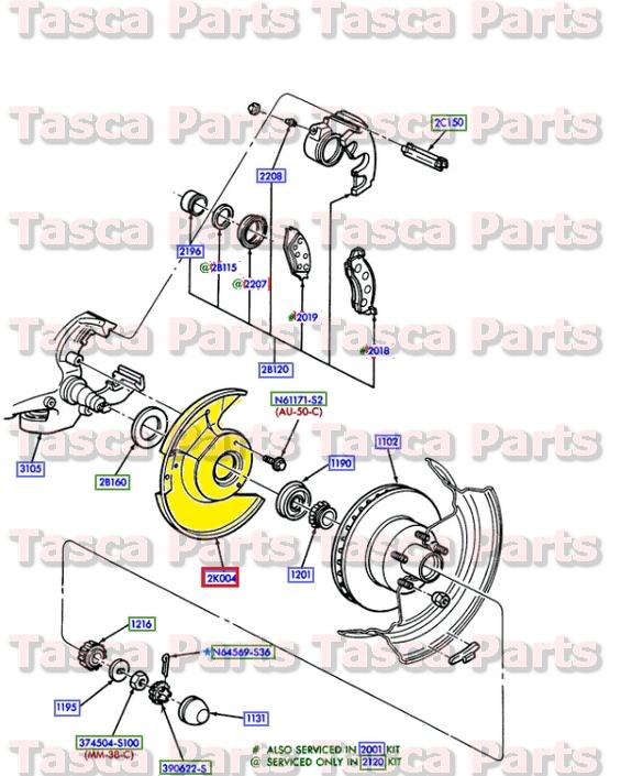 New oem rh front disc brake rotor shield 1992-2003 e150 1994-1996 f150 & f250