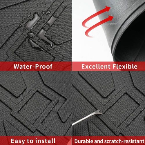 Xipoo truck bed liner compatible with 2023 2024 tesla cybertruck bed mat truc...