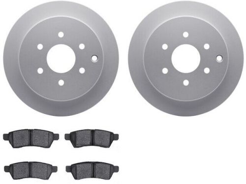 Rear brake pad and rotor kit 64rzvm93 for suzuki equator 2009 2010 2011 2012