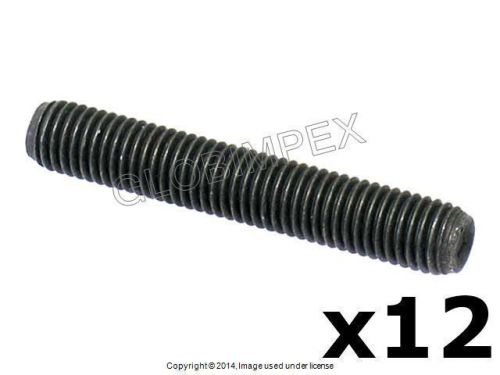 Bmw e39 7 x 42 mm exhaust port stud set of 12 genuine +1 year warranty