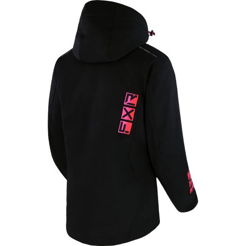 Fxr snowmobile womens evo fx insulated jacket - black/raspberry fade