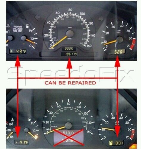 Instrument cluster repair service for mercedes benz c, clk , e, class 1995-2002