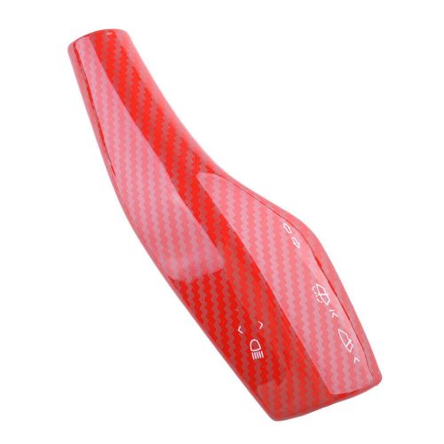 Red carbon fiber style steering wheel shift paddle cover fit for tesla model （