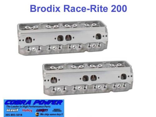 Brodix race-rite 200cc small block chevy cylinder heads pn 1010003 s