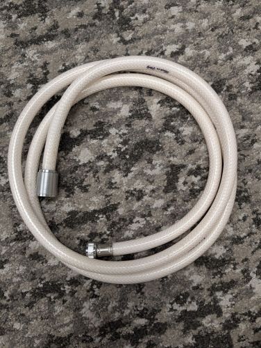 Scandvik 6&#039; white nylon shower hose 10290