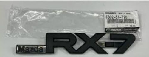 Genuine mazda oem savanna rx-7 rx7 e-fc3s fc3s black rear emblem budge rare