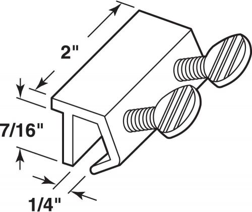 Prime-line u 10679 sliding door lock, double screws, aluminum (single pack)