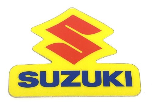 Suzuki, motorcycle, atv, racing motocross, sticker 4&#034; x 3&#034; heavy duty colorful