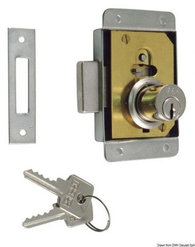 Osculati lock yale 83x52 mm left